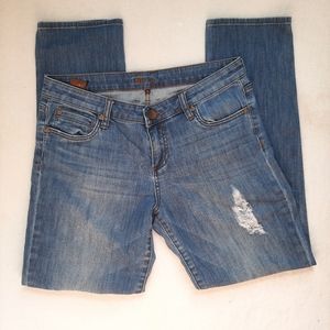 BOGO🌻 KUT FROM THE KLOTH size 8 distressed blue jeans